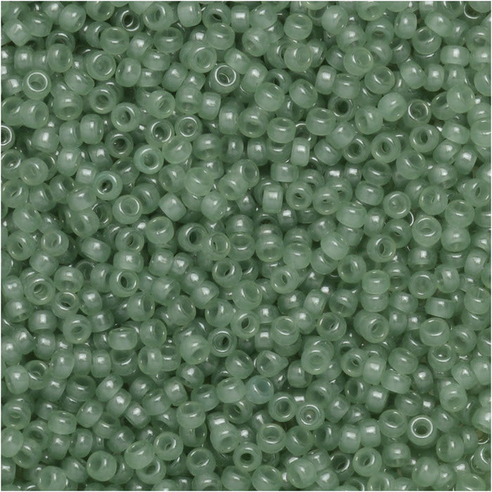 Miyuki Round Seed Beads, 15/0, #92375 Sage (8.2 Gram Tube)