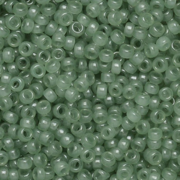 Miyuki Round Seed Beads, 15/0, #92375 Sage (8.2 Gram Tube)