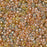 Miyuki Round Seed Beads, 15/0, #93051 Aqua Gold Metallic Mix (8.2 Gram Tube)
