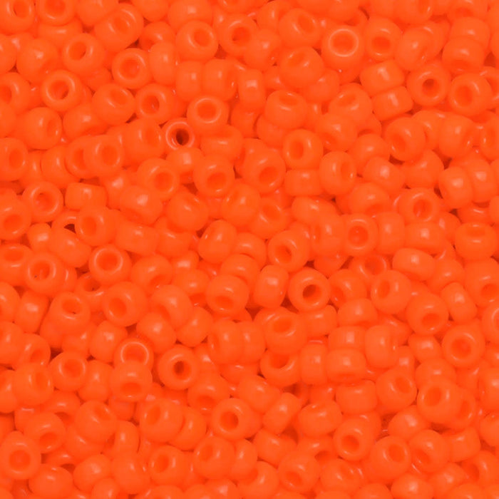Miyuki Round Seed Beads, 15/0, #9406 Opaque Orange (8.2 Gram Tube)