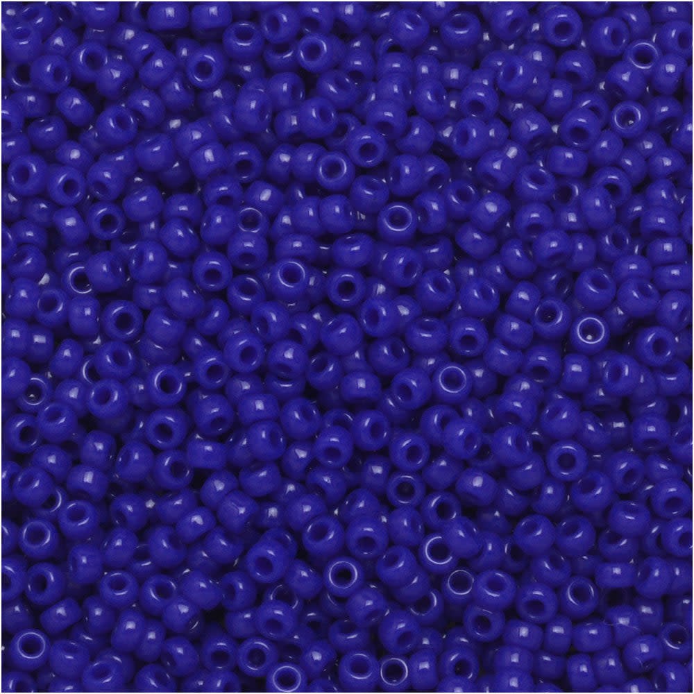 Miyuki Round Seed Beads, 15/0, #9414 Opaque Cobalt Blue (8.2 Gram Tube)