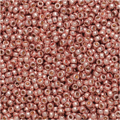 Miyuki Round Seed Beads, 15/0, #94209 Duracoat Galvanized Dark Coral (8.2 Gram Tube)