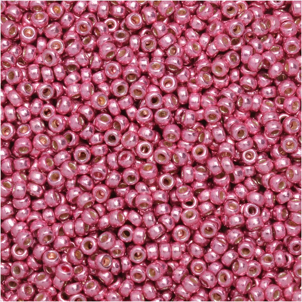 Miyuki Round Seed Beads, 15/0, #94210 Duracoat Galvanized Hot Pink (8.2 Gram Tube)