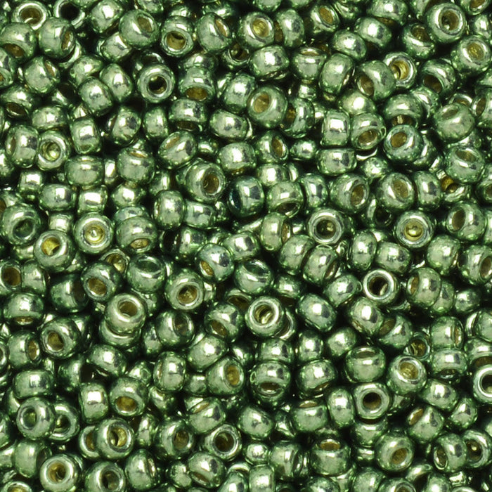 Miyuki Round Seed Beads, 15/0, #94215 Duracoat Galvanized Sea Green (8.2 Gram Tube)