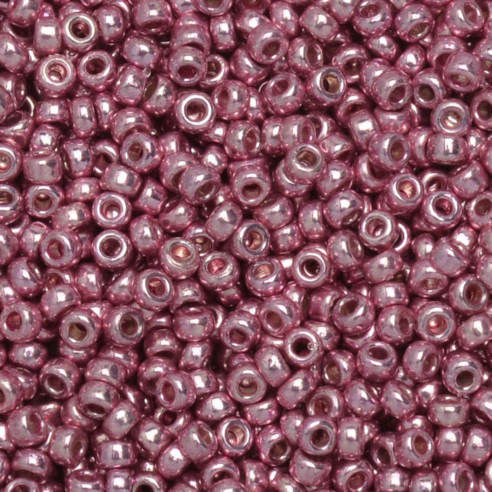 Miyuki Round Seed Beads, 15/0, #94218 Duracoat Galvanized Dusty Orchid (8.2 Gram Tube)