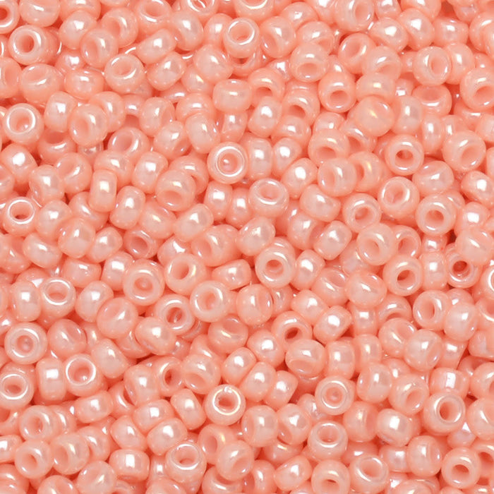 Miyuki Round Seed Beads, 15/0, #9429 Opaque Salmon (8.2 Gram Tube)