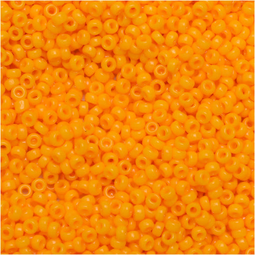 Miyuki Round Seed Beads, 15/0, #94453 Duracoat Opaque Dyed Yellow (8.2 Gram Tube)