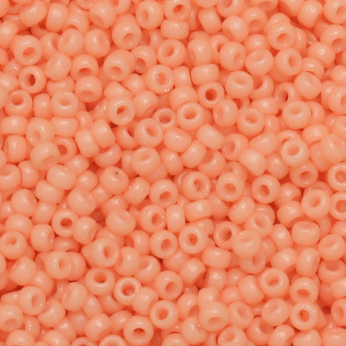 Miyuki Round Seed Beads, 15/0, #94461 Duracoat Opaque Dyed Baby Pink (8.2 Gram Tube)