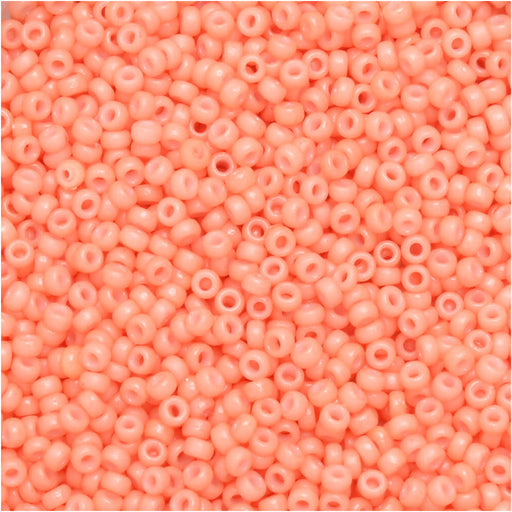 Miyuki Round Seed Beads, 15/0, #94462 Duracoat Opaque Dyed Light Pink (8.2 Gram Tube)