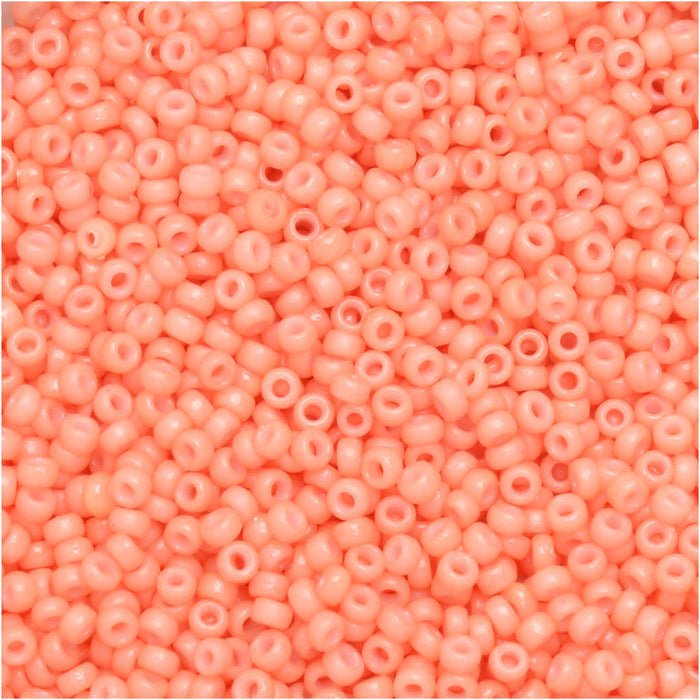 Miyuki Round Seed Beads, 15/0, #94462 Duracoat Opaque Dyed Light Pink (8.2 Gram Tube)