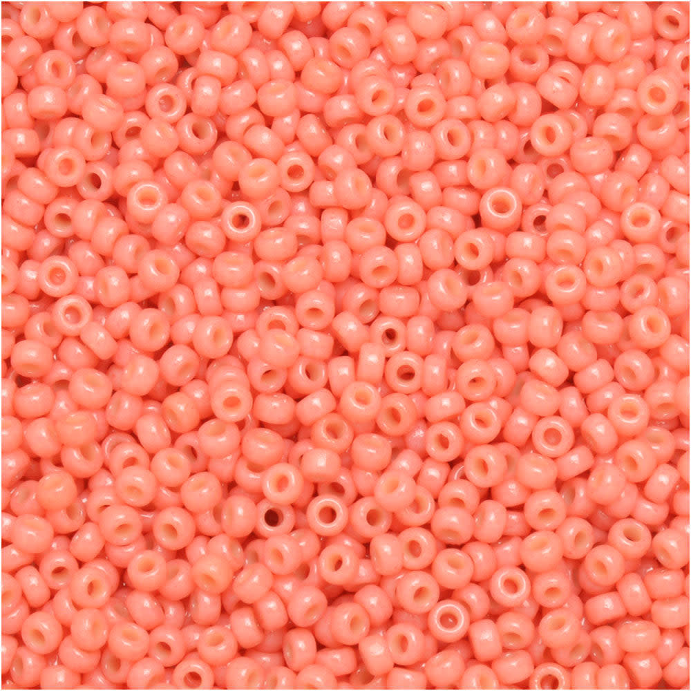 Miyuki Round Seed Beads, 15/0, #94464 Duracoat Opaque Dyed Rose (8.2 Gram Tube)