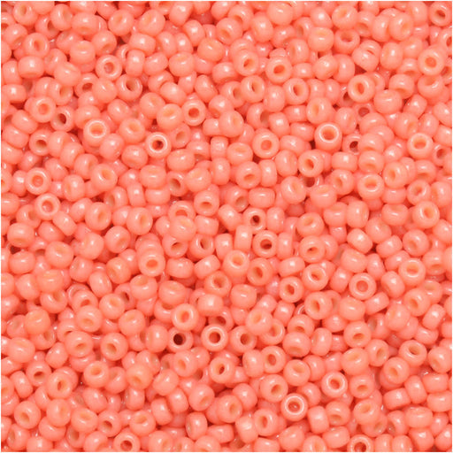 Miyuki Round Seed Beads, 15/0, #94464 Duracoat Opaque Dyed Rose (8.2 Gram Tube)