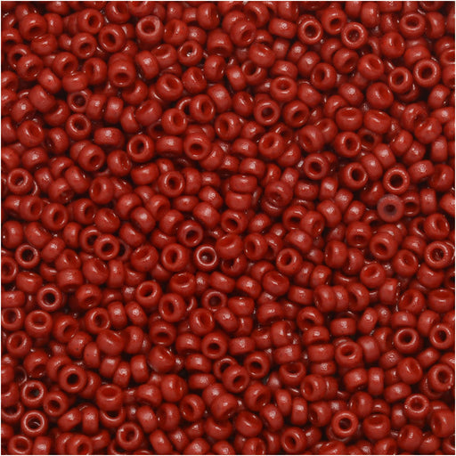 Miyuki Round Seed Beads, 15/0, #94469 Duracoat Opaque Dyed Red (8.2 Gram Tube)