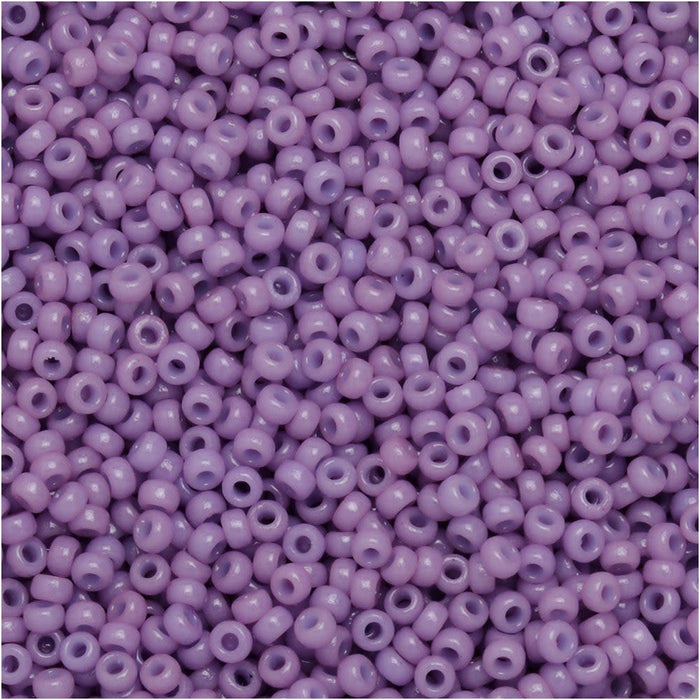 Miyuki Round Seed Beads, 15/0, #94486 Duracoat Opaque Dyed Lilac (8.2 Gram Tube)