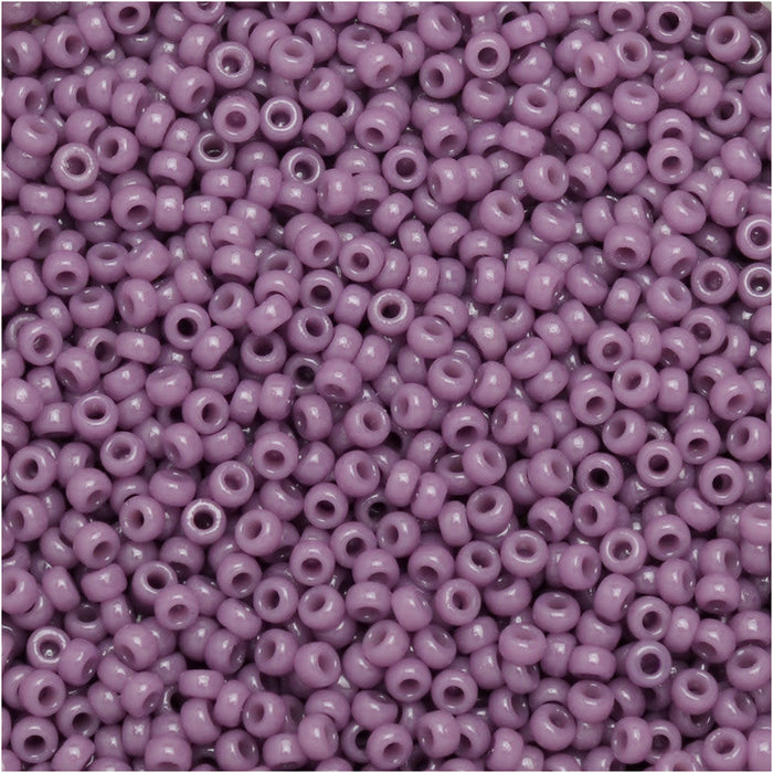 Miyuki Round Seed Beads, 15/0, #94489 Duracoat Opaque Dyed Purple (8.2 Gram Tube)