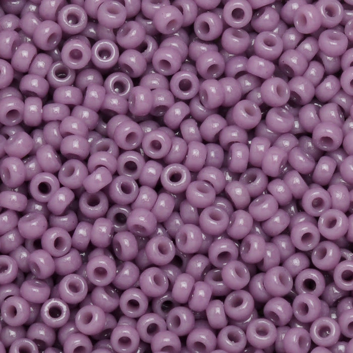 Miyuki Round Seed Beads, 15/0, #94489 Duracoat Opaque Dyed Purple (8.2 Gram Tube)