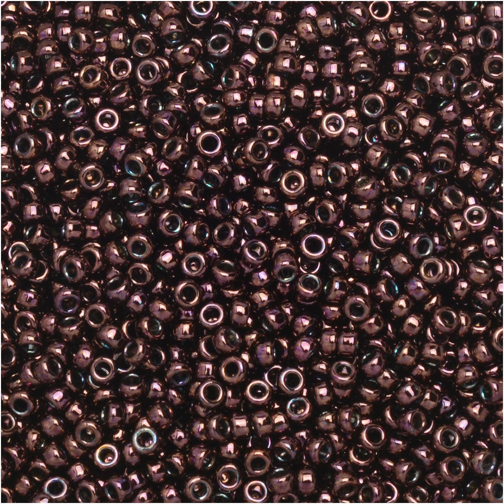 Miyuki Round Seed Beads, 15/0, #9460 Metallic Raspberry (8.2 Gram Tube)