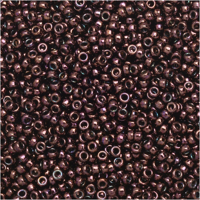 Miyuki Round Seed Beads, 15/0, #9460 Metallic Raspberry (8.2 Gram Tube)