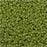 Miyuki Round Seed Beads, 15/0, #94697 Frost Opaque Glaze Rainbow Olive (8.2 Gram Tube)