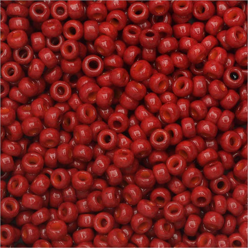 Miyuki Round Seed Beads, 11/0, #1684 Opaque Red (8.5 Gram Tube)