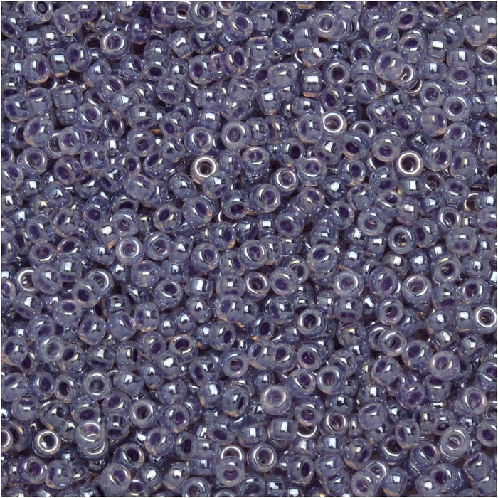 Miyuki Round Seed Beads, 15/0, #9525 Purple Ceylon (8.2 Gram Tube)