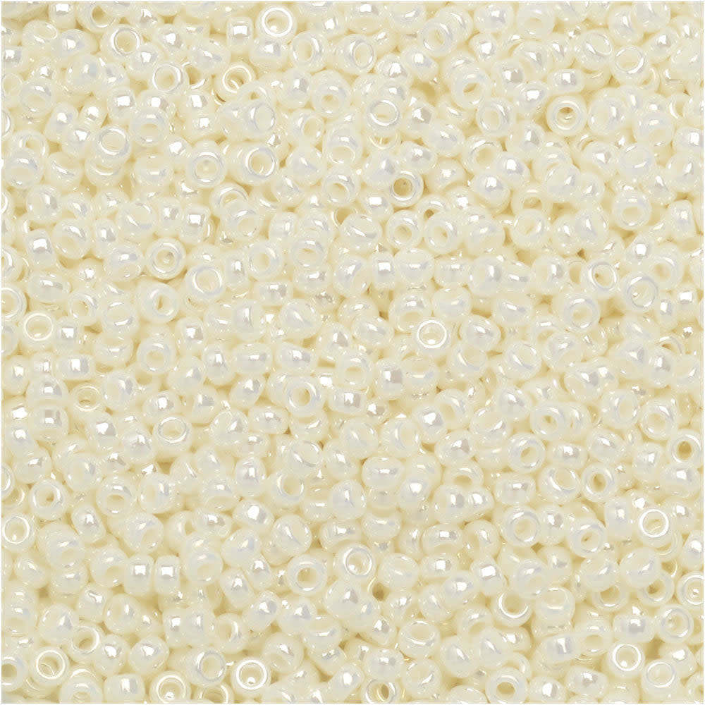 Miyuki Round Seed Beads, 15/0, #9591 Pearl Ceylon (8.2 Gram Tube)