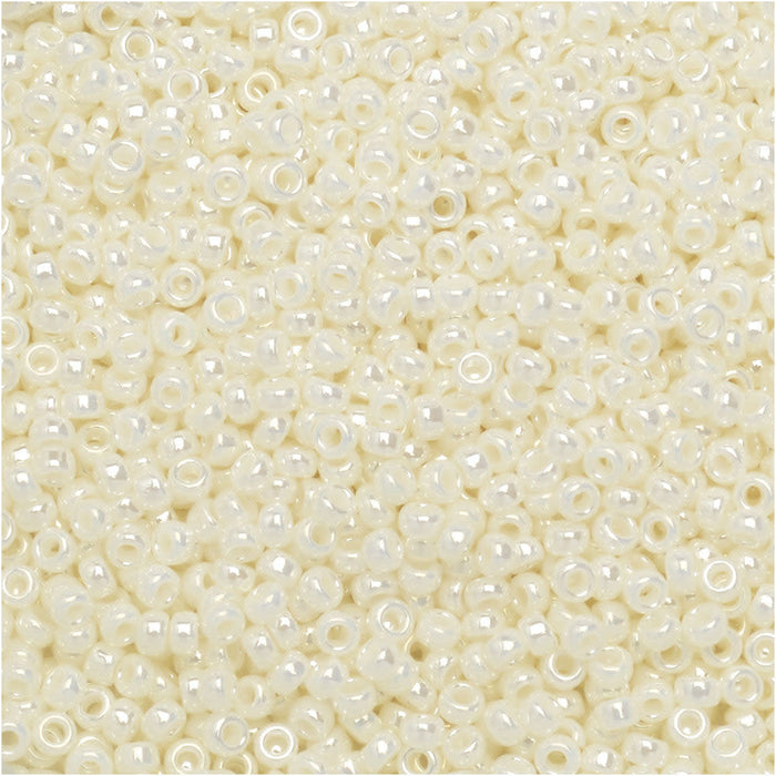 Miyuki Round Seed Beads, 15/0, #9591 Pearl Ceylon (8.2 Gram Tube)