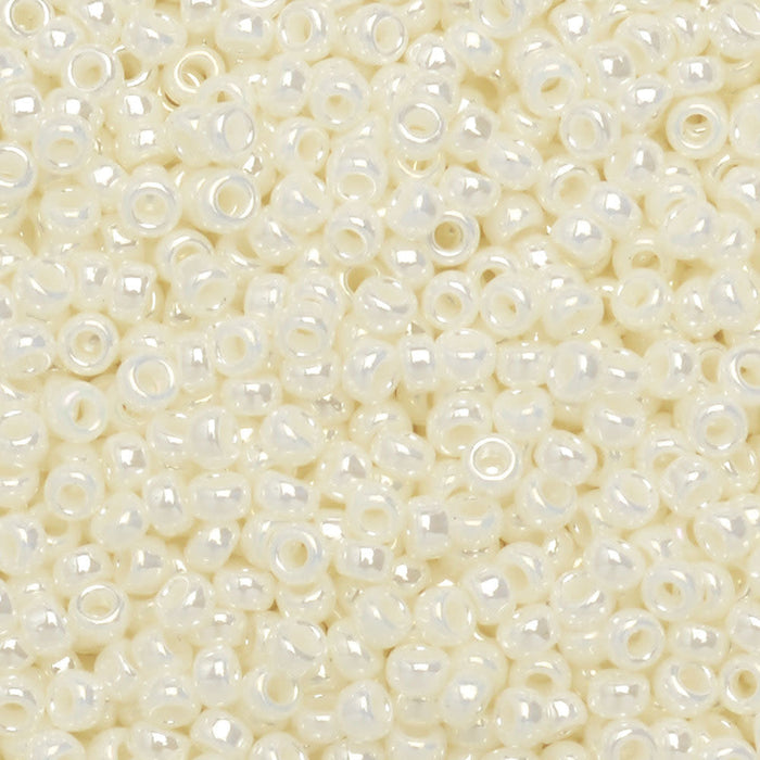 Miyuki Round Seed Beads, 15/0, #9591 Pearl Ceylon (8.2 Gram Tube)