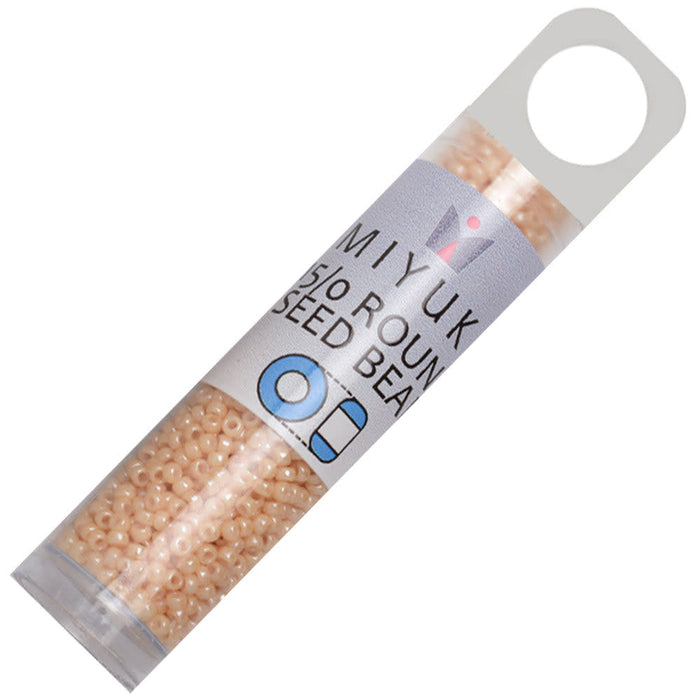 Miyuki Round Seed Beads, 15/0, #9593 Ceylon Beige (8.2 Gram Tube)