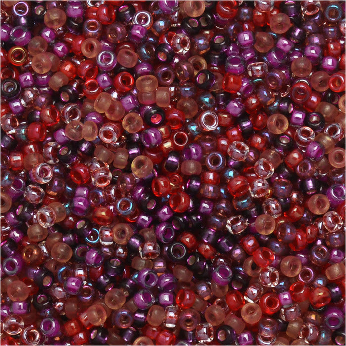 Miyuki Round Seed Beads, 15/0, #9MIX18 Vineyard Mix (8.2 Gram Tube)