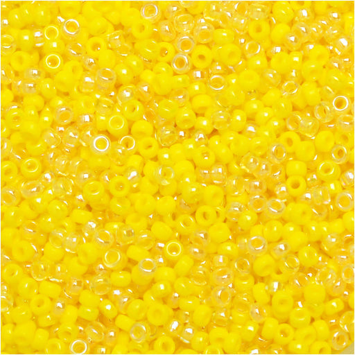 Miyuki Round Seed Beads, 15/0, #9MIX47 Yellow Medley Mix (8.2 Gram Tube)