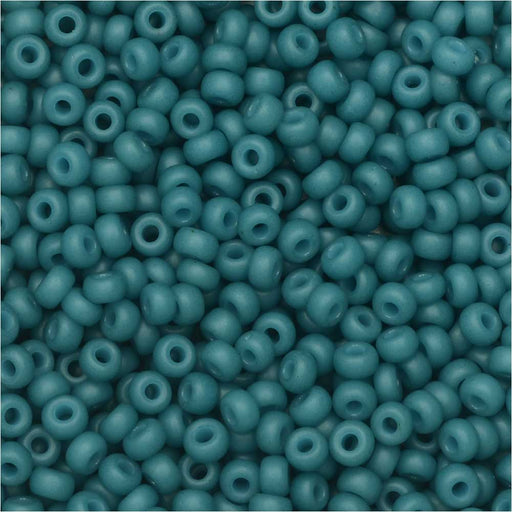 Miyuki Round Seed Beads, 11/0, #2051 Special Dyed Dark Teal Blue (8.5 Gram Tube)