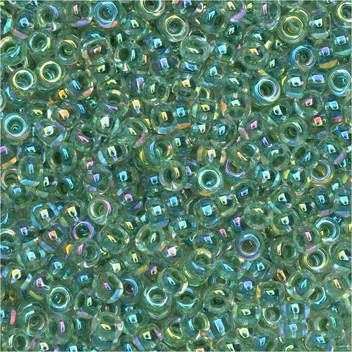 Miyuki Round Seed Beads, 11/0, #277 Lined Lime AB (8.5 Gram Tube)