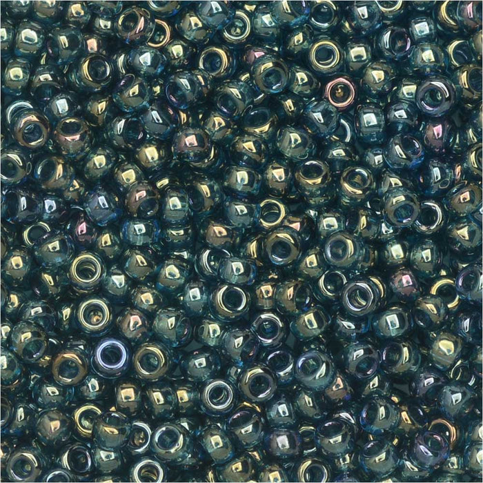 Miyuki Round Seed Beads, 11/0, #305 Montana Blue Gold Luster (8.5 Gram Tube)