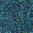 Miyuki Round Seed Beads, 11/0, #339 Blue Lined Aqua AB (8.5 Gram Tube)