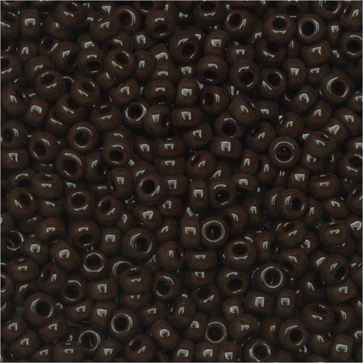 Miyuki Round Seed Beads, 11/0, #409 Opaque Brown (8.5 Gram Tube)