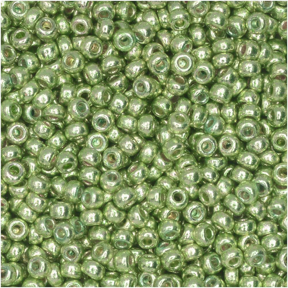 Miyuki Round Seed Beads, 11/0 Size, #4215 Duracoat Galvanized Sea Green (8.5 Gram Tube)