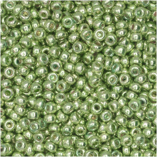 Miyuki Round Seed Beads, 11/0 Size, #4215 Duracoat Galvanized Sea Green (8.5 Gram Tube)