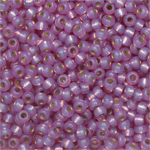 Miyuki Round Seed Beads, 11/0, #4246 Silver Lined Lilac (8.5 Gram Tube)