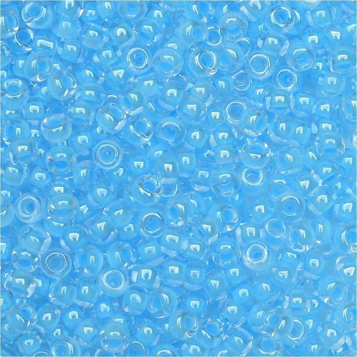 Miyuki Round Seed Beads, 11/0, #4300 Luminous Ocean Blue (8.5 Gram Tube)