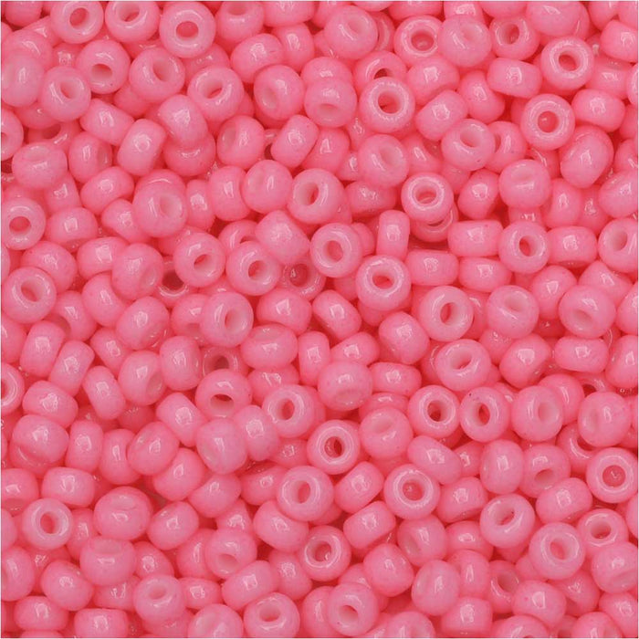 Miyuki Round Seed Beads, 11/0, #4467 Duracoat Opaque Dyed Party Pink (8.5 Gram Tube)