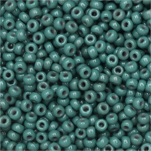 Miyuki Round Seed Beads, 11/0, #4481 Duracoat Opaque Dyed Blue Gray (8.5 Gram Tube)