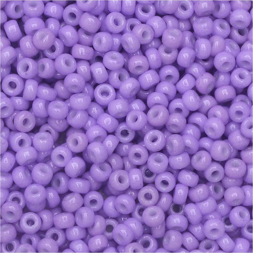 Miyuki Round Seed Beads, 11/0, #4488 Duracoat Opaque Dyed Pale Purple (8.5 Gram Tube)