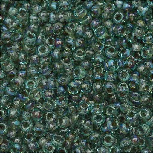 Miyuki Round Seed Beads, 11/0, #4506 Picasso Olivine Transparent (8.5 Gram Tube)