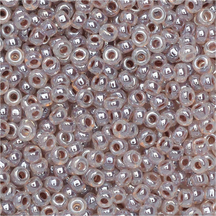 Miyuki Round Seed Beads, 11/0, #546 Amethyst Lined Opal (8.5 Gram Tube)