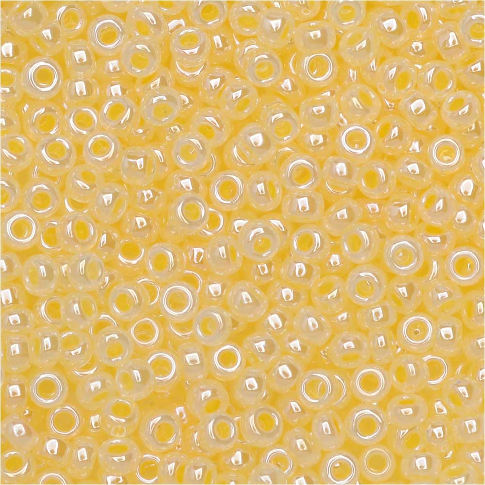 Miyuki Round Seed Beads, 11/0, #516 Daffodil Ceylon (8.5 Gram Tube)