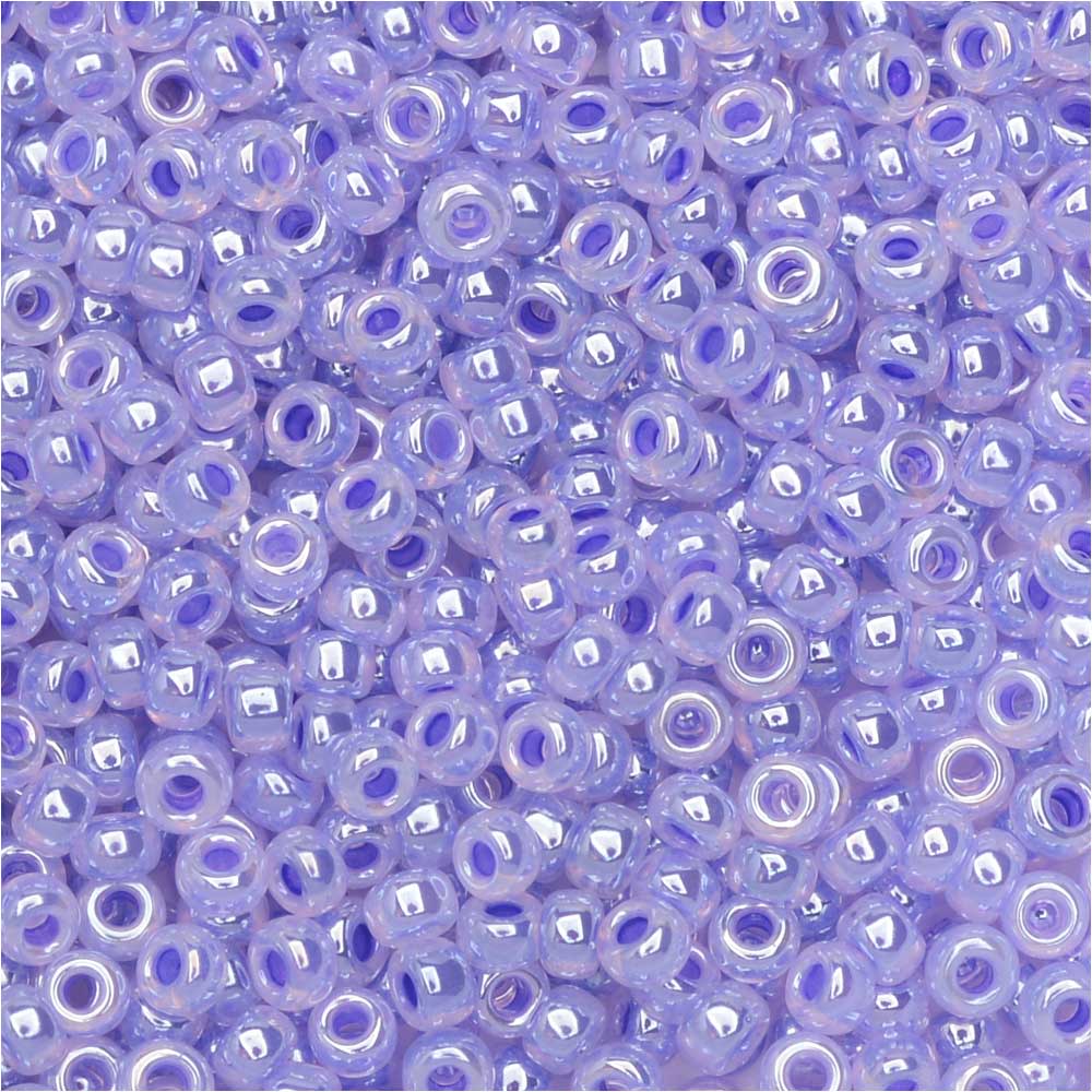 Miyuki Round Seed Beads, 11/0, #538 Lilac Ceylon (8.5 Gram Tube)
