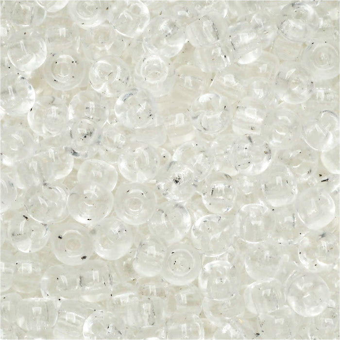 Miyuki Round Seed Beads, 8/0, #9131 Crystal (22 Gram Tube)