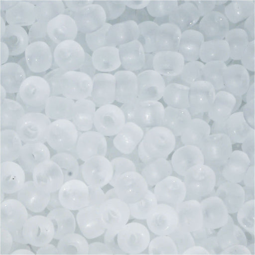 Miyuki Round Seed Beads, 8/0, #9131F Matte Crystal (22 Gram Tube)