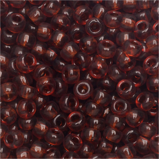 Miyuki Round Seed Beads, 8/0, #9134 Transparent Dark Topaz (22 Gram Tube)